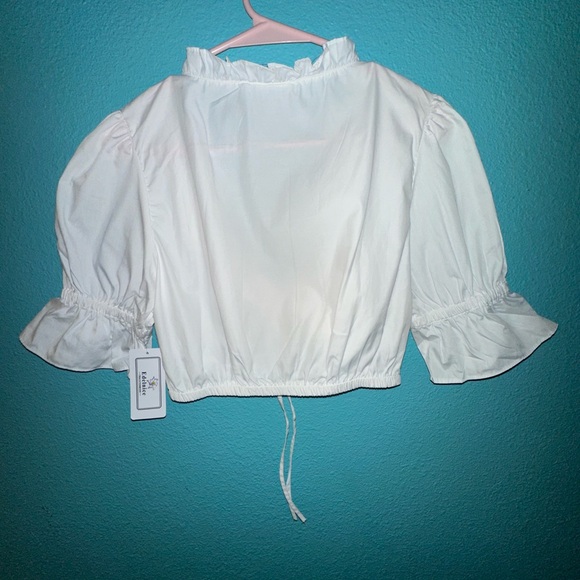 Edelnice White Ruffled Blouse - Picture 2 of 4